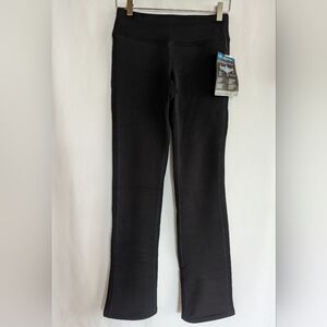 New Athleta XS Polartec Power Stretch Pants Low Rise Long Fleece Straight Soft